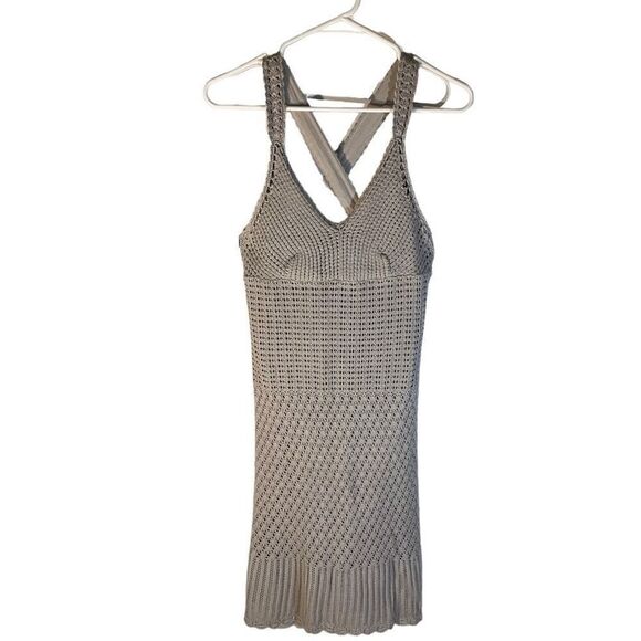 Athleta Capri Crochet Tank Dress, Grey. Medium - Picture 2 of 12